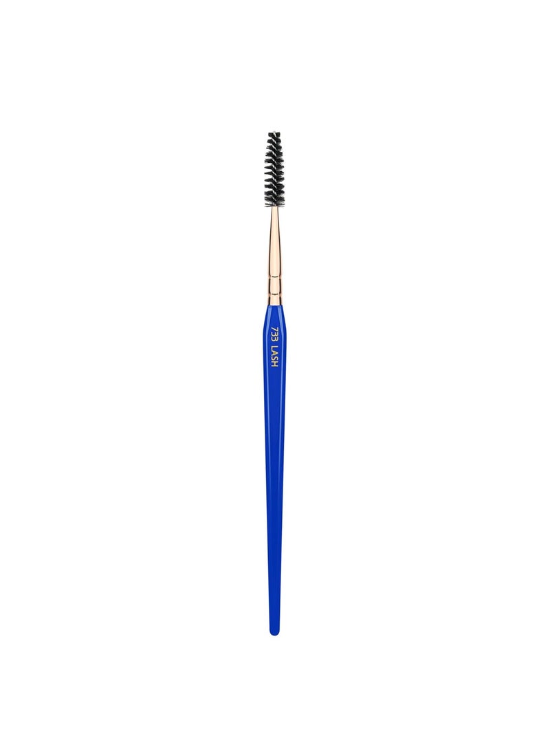 Bdellium Tools Professional Makeup Brush - Golden Triangle 733 Lash - With All Vegan and Soft Synthetic Fibers, For Applying Mascara (Blue, 1pc)