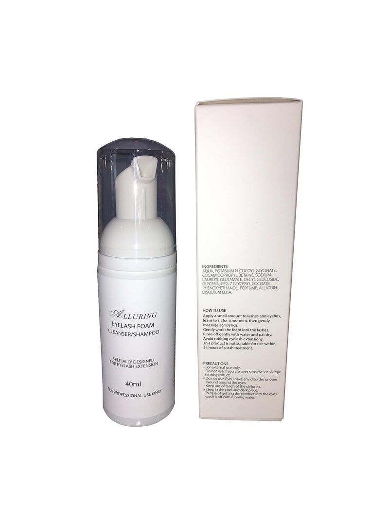 Alluring Eyelash Foam Cleanser for Eyelash Extensions