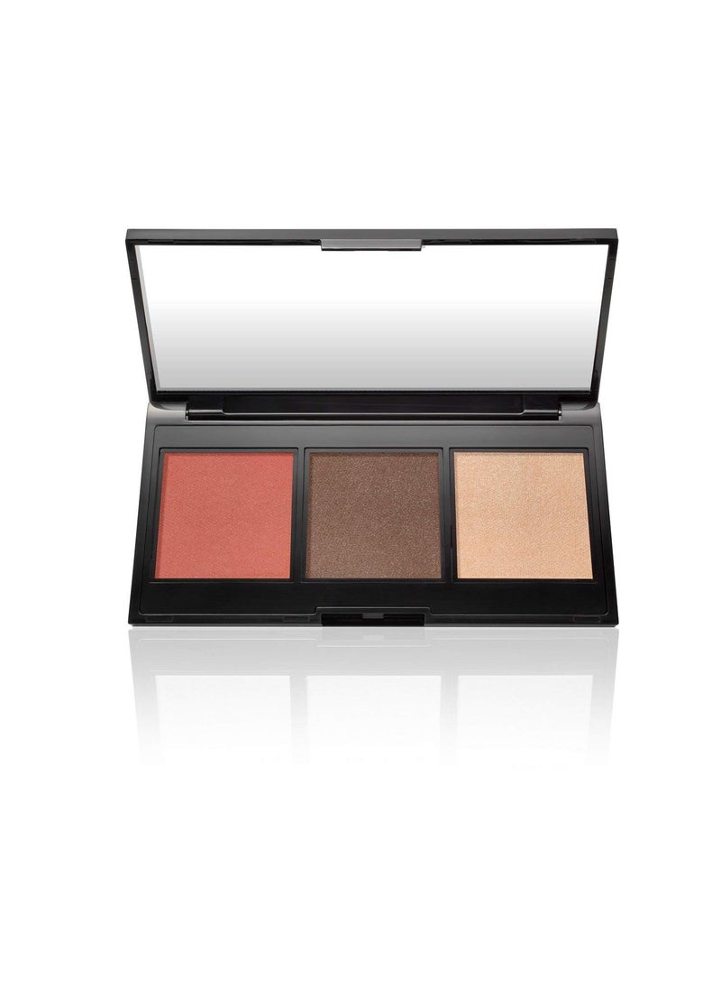 LAURA GELLER NEW YORK Multitasking Eye Lip Cheek Palette Cream to Powder Trio, Nudes