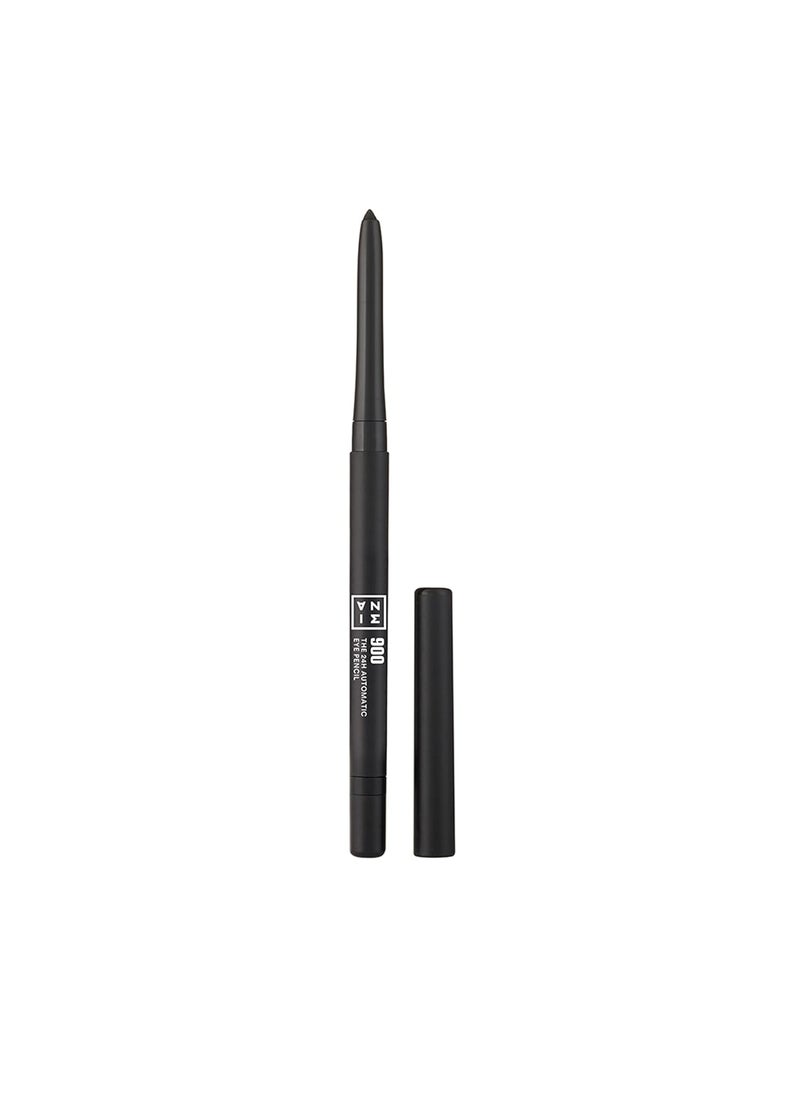 3INA MAKEUP - The 24h Automatic Eye Pencil 900 - Black - Automatic Retractable Eye Pencil - Long-lasting Definition - Highly Pigmented - Sharpener and Brush Integrated - Vegan - Cruelty Free