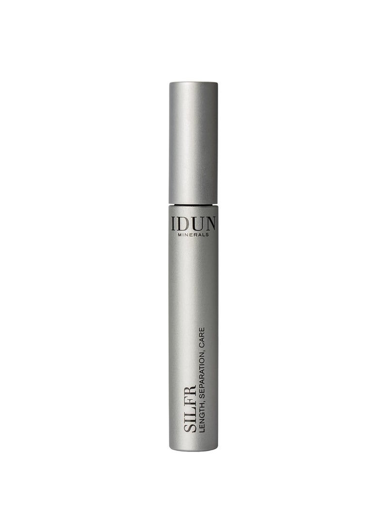 Mascara Silfr - Long Lasting, Thickening Brown Mineral Mascara - Flexible, Anti-Clumping Tapered Wand for Easy Lash Separating - Vegan, ophthalmologically Tested- Silfr Brown - 0.34 oz