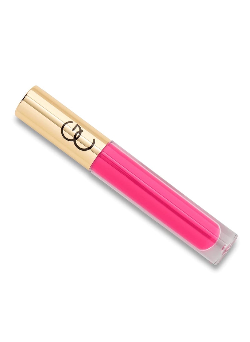 Gerard Cosmetics Supreme Lip Creme Electric Rose, Highly Pigmented, Fully Opaque, Hot Pink Lip Gloss, Nourishing, Hydrating, Liquid Lipstick for Full Coverage Lip Color