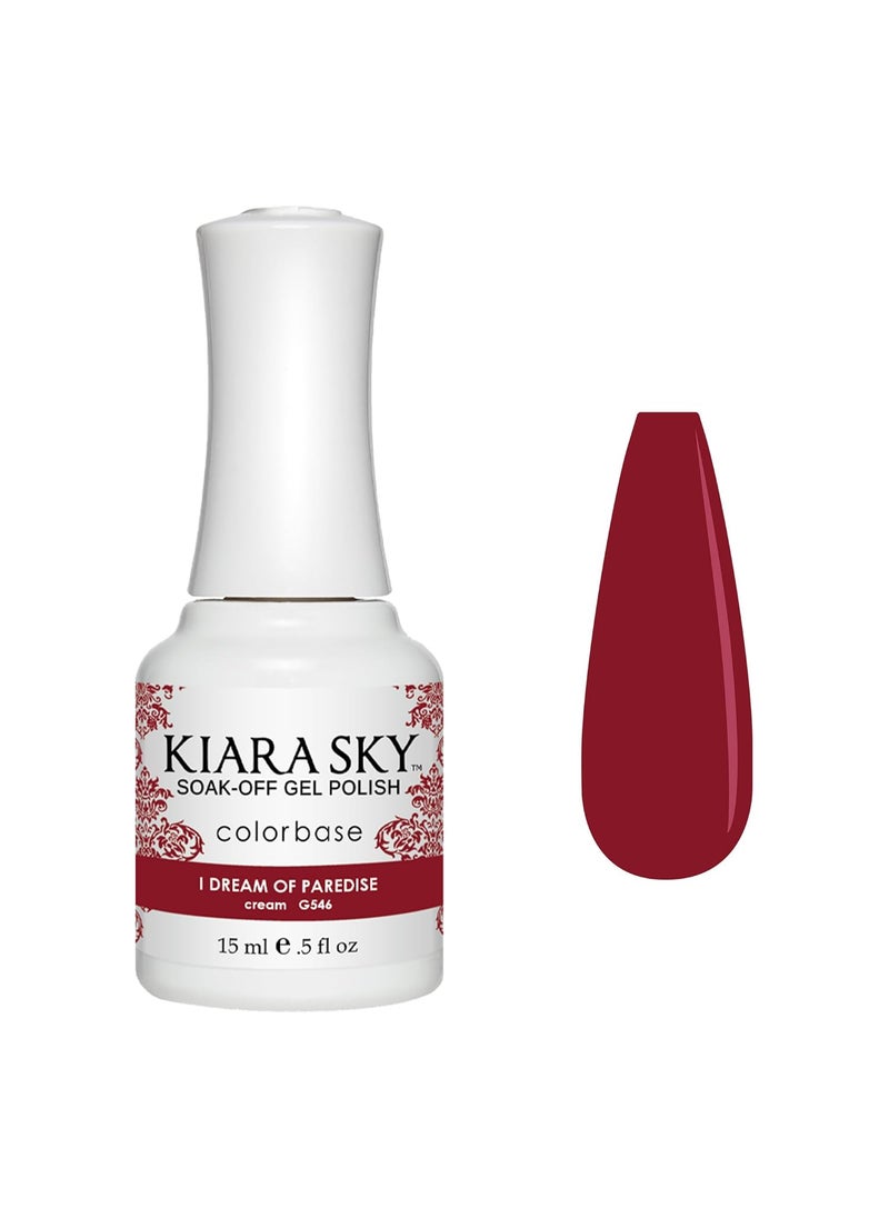 KIARA SKY Soak Off Gel Nail Polish 0.5 fl oz, I DREAM OF PAREDISE (G546)