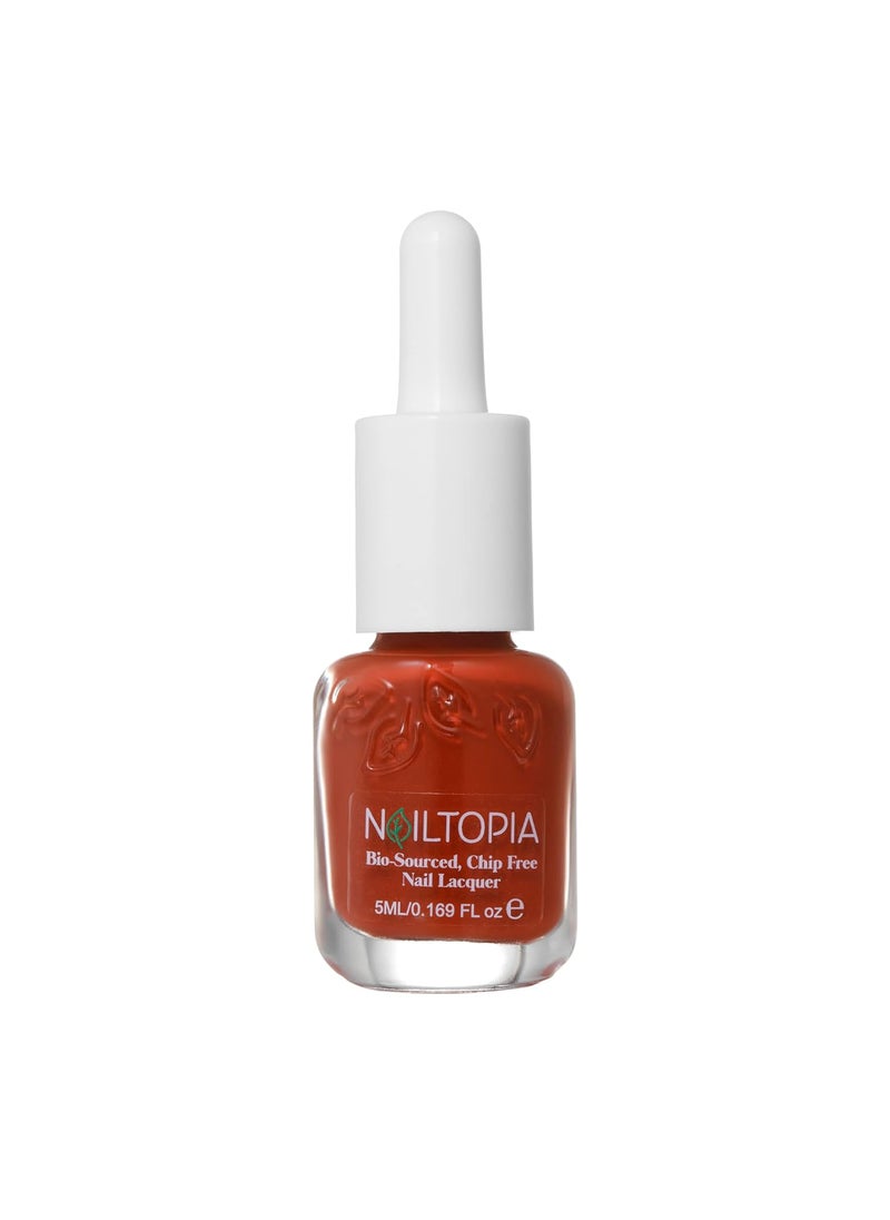 Nailtopia Bio-Sourced, Chip-Free Nail Lacquer - Fast Dry Nail Polish - Superfood-Infused - Natural Nail Polish - Another One Bites The Rust - 0.41 oz