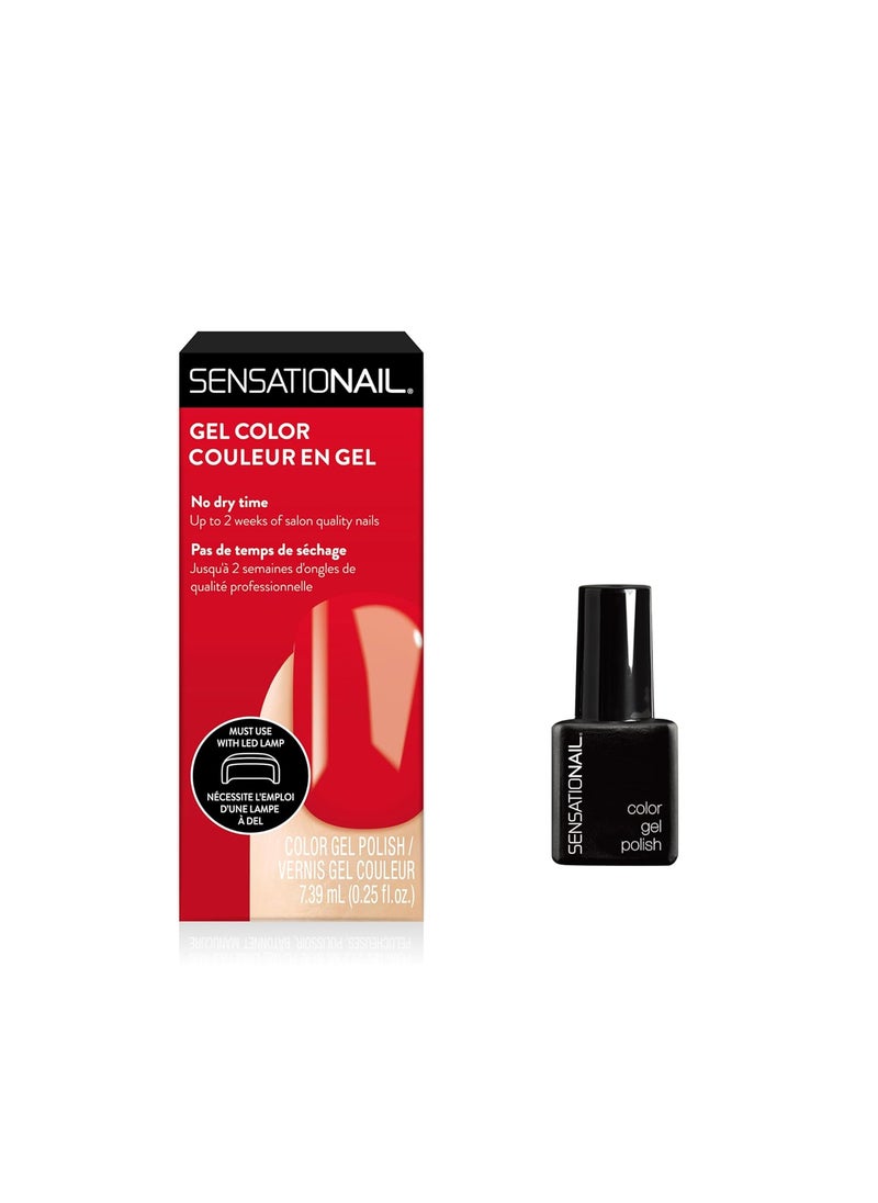 Sensationail Gel Nail Polish - At Home Gel Quick-Cure Polish - Glossy, Long-Lasting, No Dry Time - Lasts Up to 2 Weeks - Vixen - 7.39 mL/0.25 fl oz