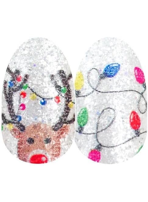 Color Street 'What Fun It Is' Nail Polish Strips [Retired] Christmas Reindeer (FDG296)