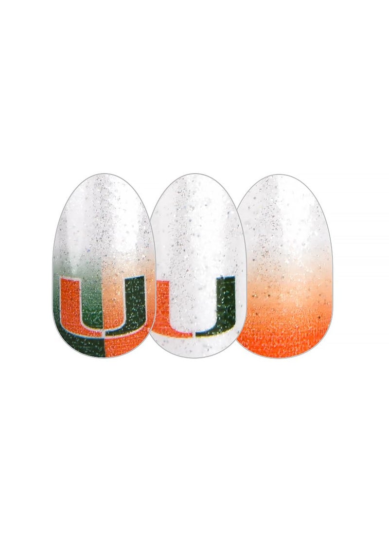 Color Street 'Miami 2022' (FDG422) - Nail Polish Strips Collegiate Collection, 16 Count (Pack of 1)