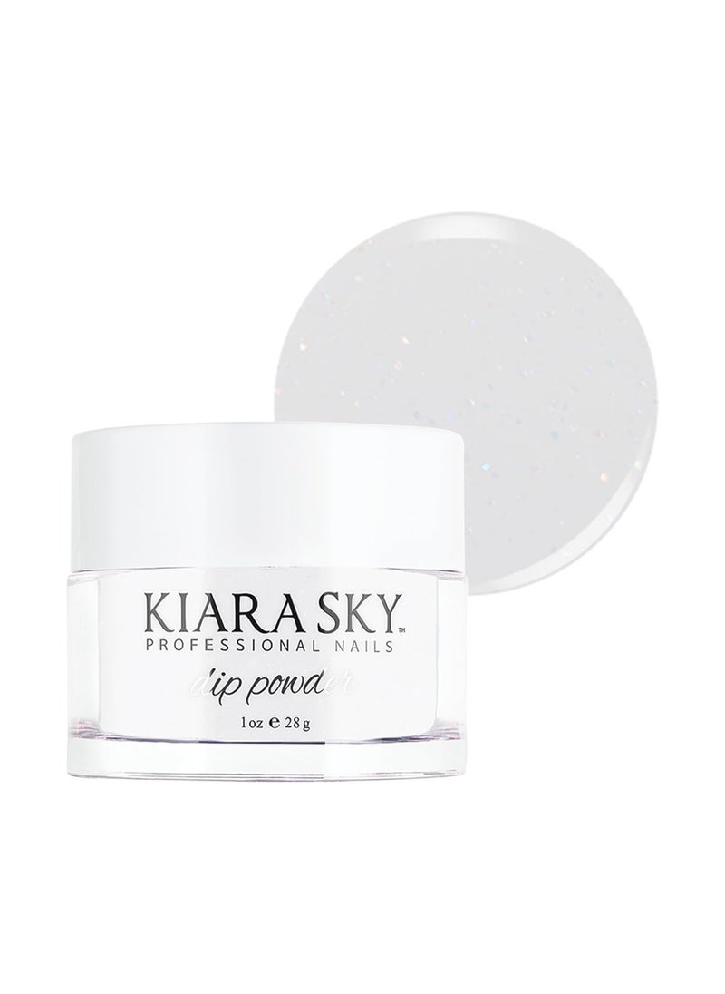 Kiara Sky Long Lasting Nail Dip Powder White Tones 1 oz, Frosted Sugar