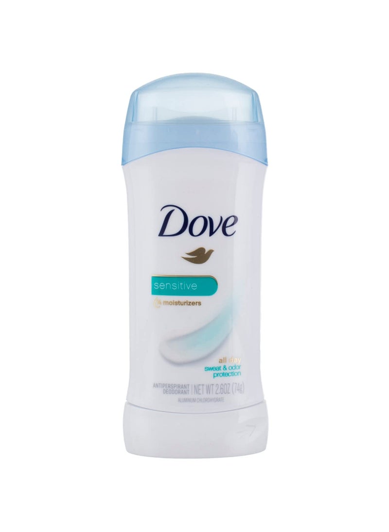 Dove Anti-Perspirant Deodorant, Sensitive Skin 2.60 oz (Pack of 12)