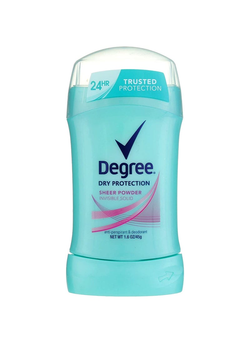 Degree Deodorant 1.6 Ounce Womens Sheer Powder (47ml) (2 Pack)