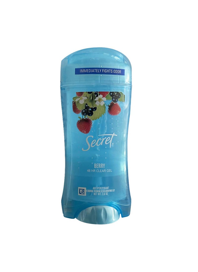 Secret Scent Anti-Perspirant Deodorant Clear Gel So Very Summerberry 2.6 oz (Pack of 6)