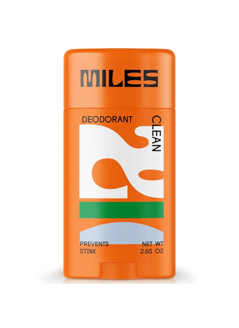 Miles Kids Deodorant for Boys and Girls - Aluminum Free Deodorant for Kids and Teens, Natural, Hypoallergenic, Made in USA - Clean Scent, 1-Pack
