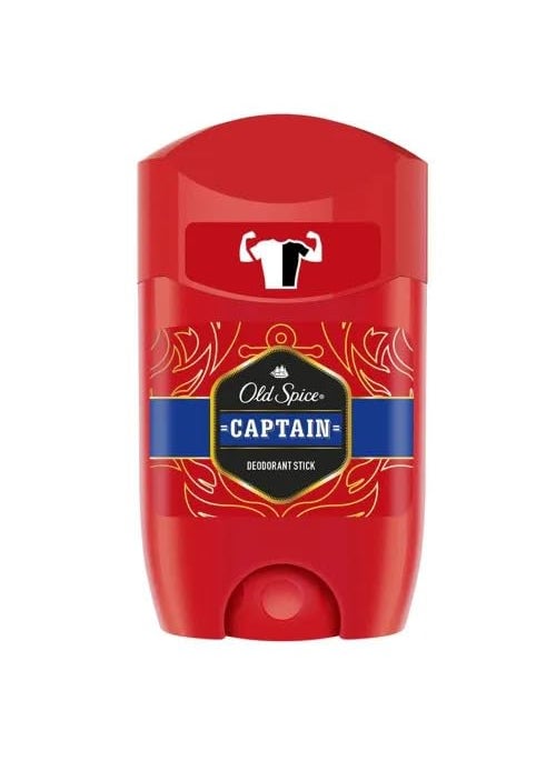 Old Spice Stick Deodorant Captain 50 ml / 1.7 Oz (Pack of 6)