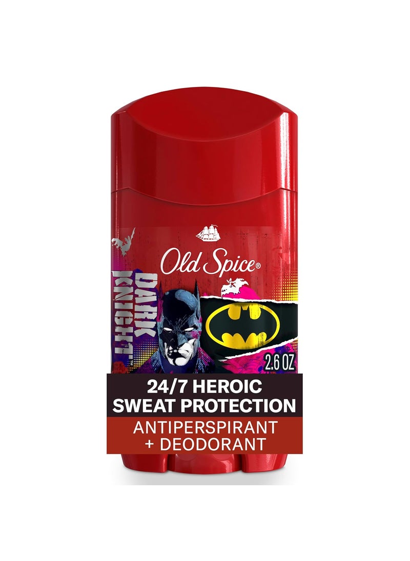 Old Spice Antiperspirant and Deodorant for Men, 24/7 Freshness & Lasting Scent, 24/7 Long Lasting Sweat & Odor Protection, Smell Like a Hero, Batman, Black Cherry and Nightfall Scent, 2.6 oz
