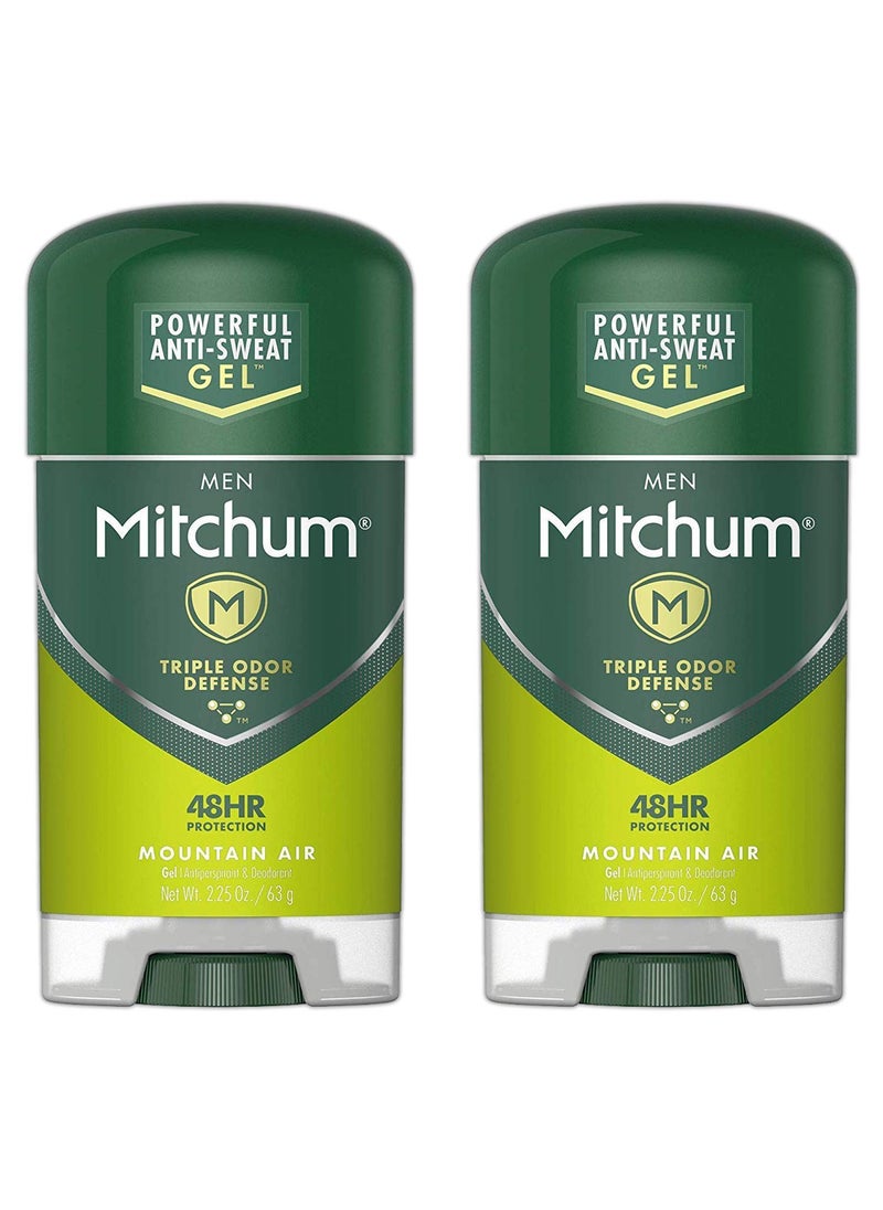Mitchum Gel Mountain Size 2.25z Mitchum Mountain Air Clear Gel Anti-Perspirant & Deodorant (2-pack)