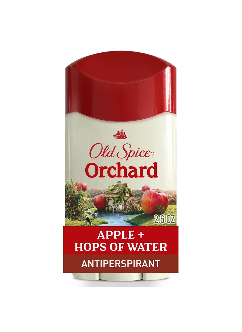 Old Spice Dry Feel Antiperspirant Deodorant for Men, 24/7 Long Lasting Freshness, 24/7 Sweat & Odor Protection, Gentle on Skin with Skin Conditioners, Orchard with Apple & Hops Water Scent, 2.6 oz