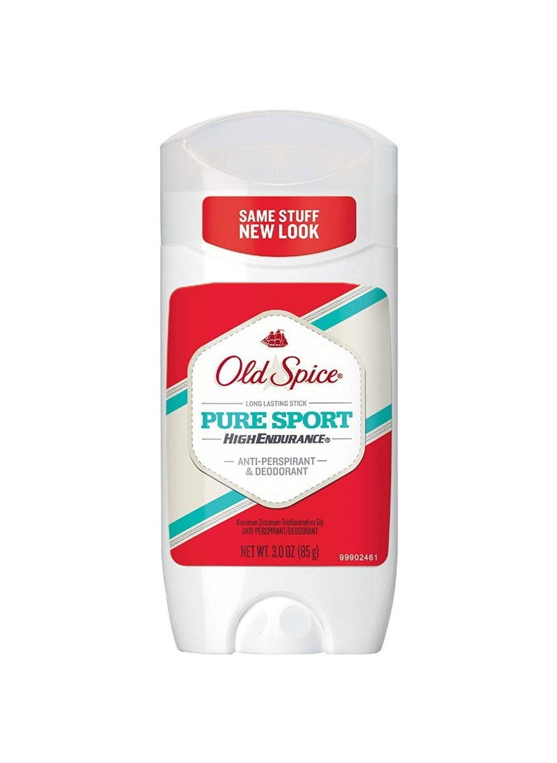 Old Spice High Endurance Anti-Perspirant & Deodorant, Pure Sport 3 oz (Pack of 3)