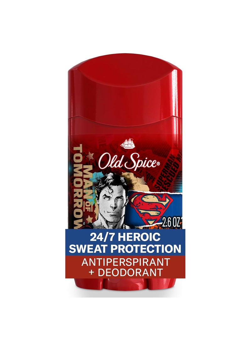 Old Spice Antiperspirant and Deodorant for Men, 24/7 Freshness & Lasting Scent, 24/7 Long Lasting Sweat & Odor Protection, Smell Like a Hero, Superman, Bright Citrus and Cosmos Scent, 2.6 oz