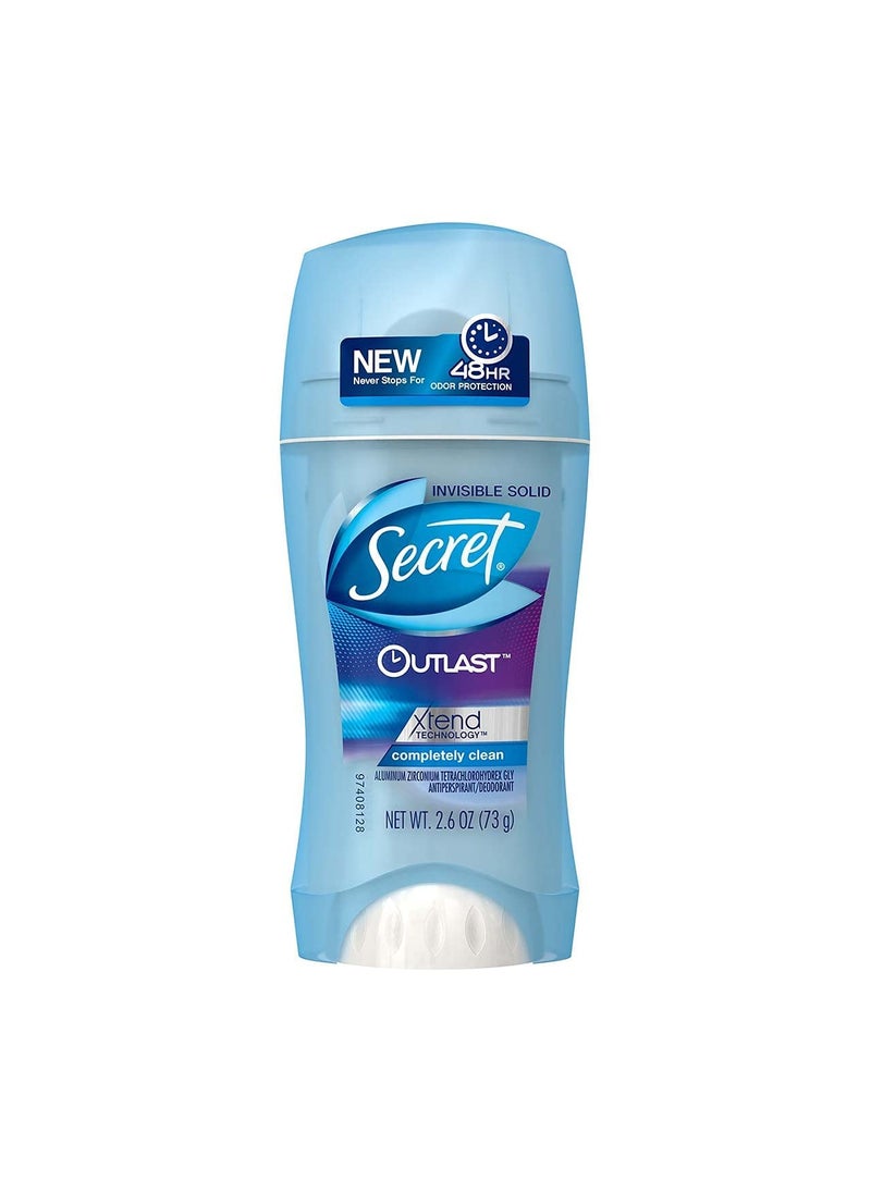 Secret Invisible Solid Antiperspirant Deodorant-Sheer Clean-2.6 oz (Pack of 3)