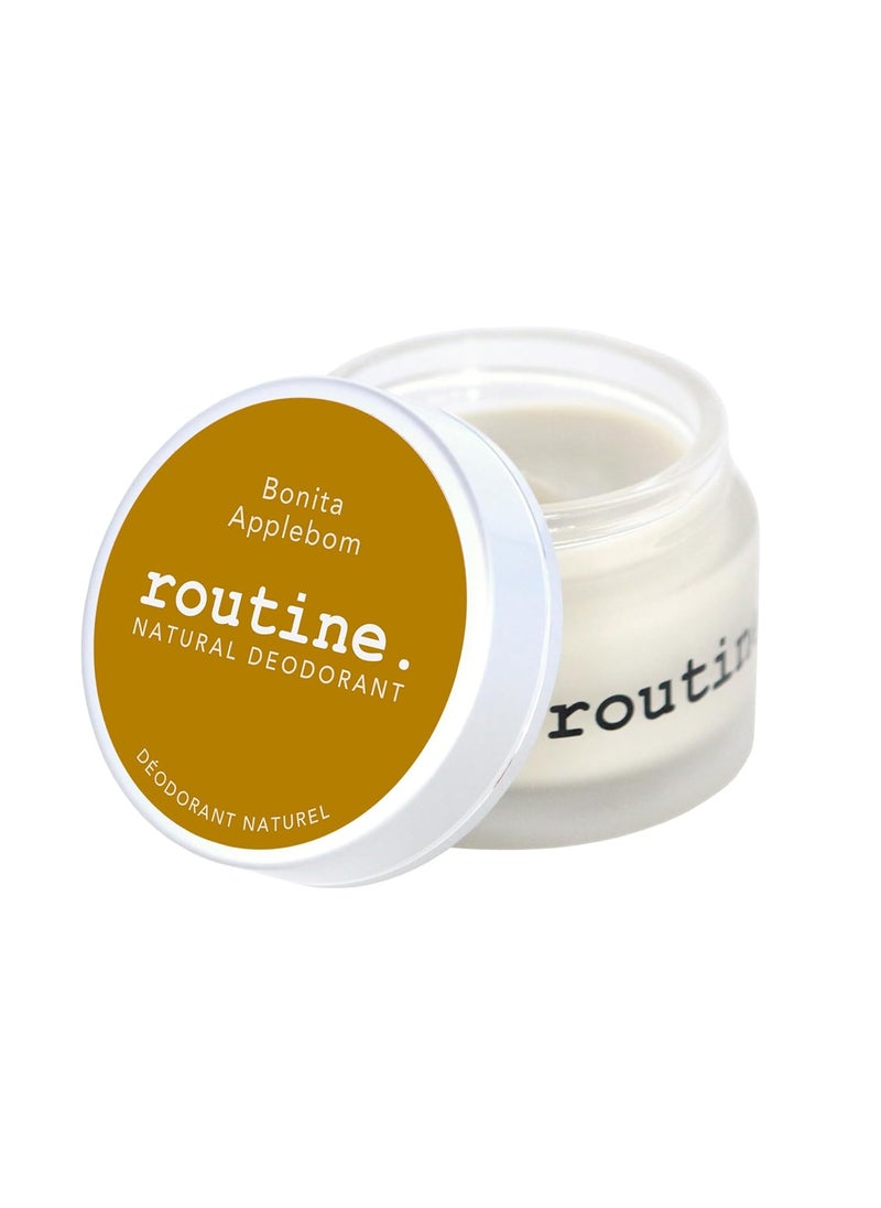 Routine Natural Deodorant Bonita Applebom Deo Jar | 2 Fluid Oz. Natural Deodorant | Aluminum Free Natural Deodorant For Women & Men (Cream Jar Formula)