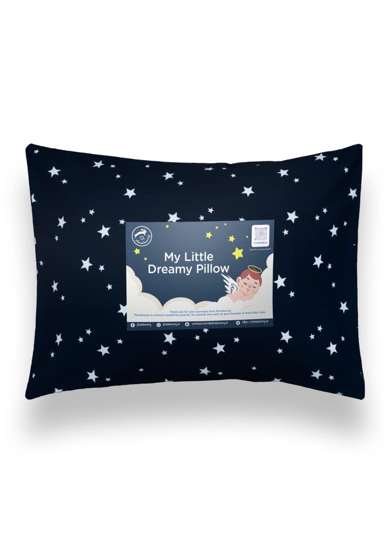 Plumbunny Toddler Pillow with Pillowcase 13X18 Soft 100 Cotton Toddler Pillows for Sleeping Machine Washable Toddlers Kids Child Perfect for Travel Toddler Cot Bed Set