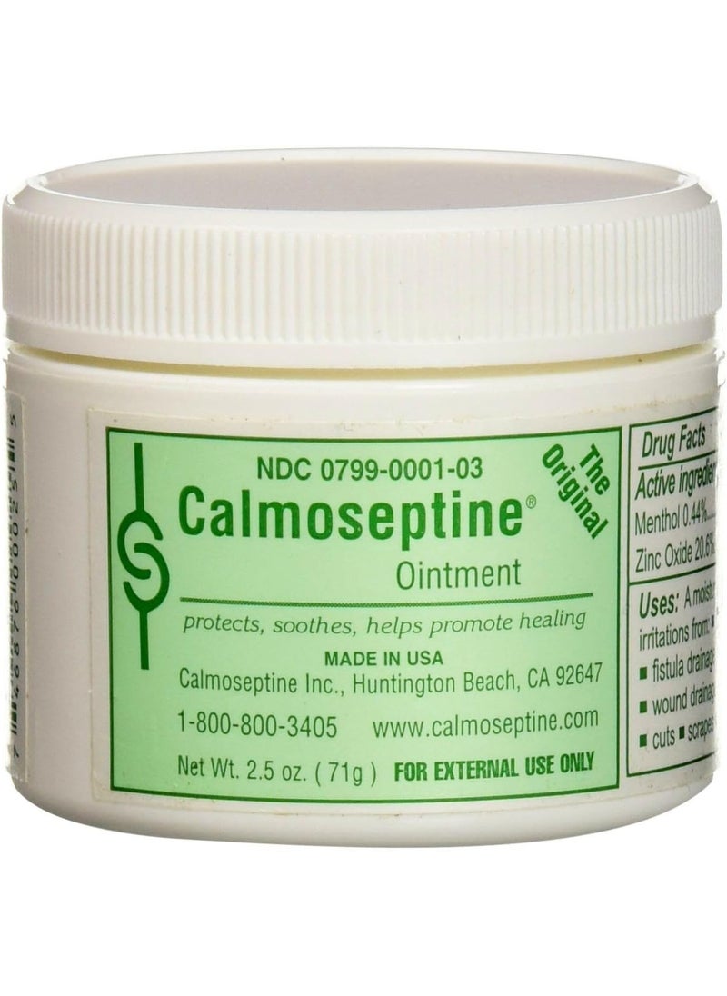 CALMOSEPTINE Diaper Rash Ointment Jar, 2.5 Oz (2 Pack)