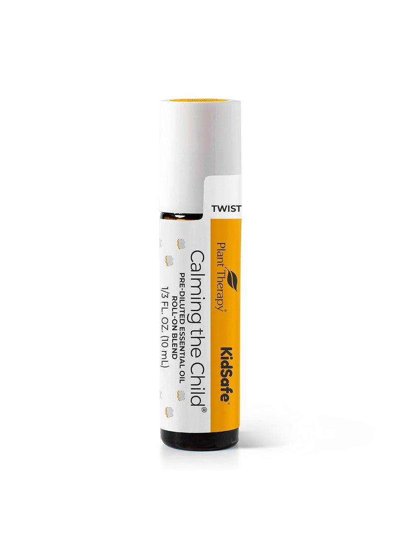 Plant Therapy KidSafe Calming The Child Essential Oil Blend 10 mL (1/3 oz) Relaxation and Soothing Blend, Pure, KidSafe Pre-Diluted Roll-On