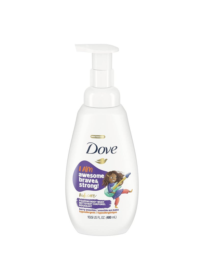 Dove Kids Care Foaming Body Wash For Kids Berry Smoothie Hypoallergenic Skin Care 13.5 oz