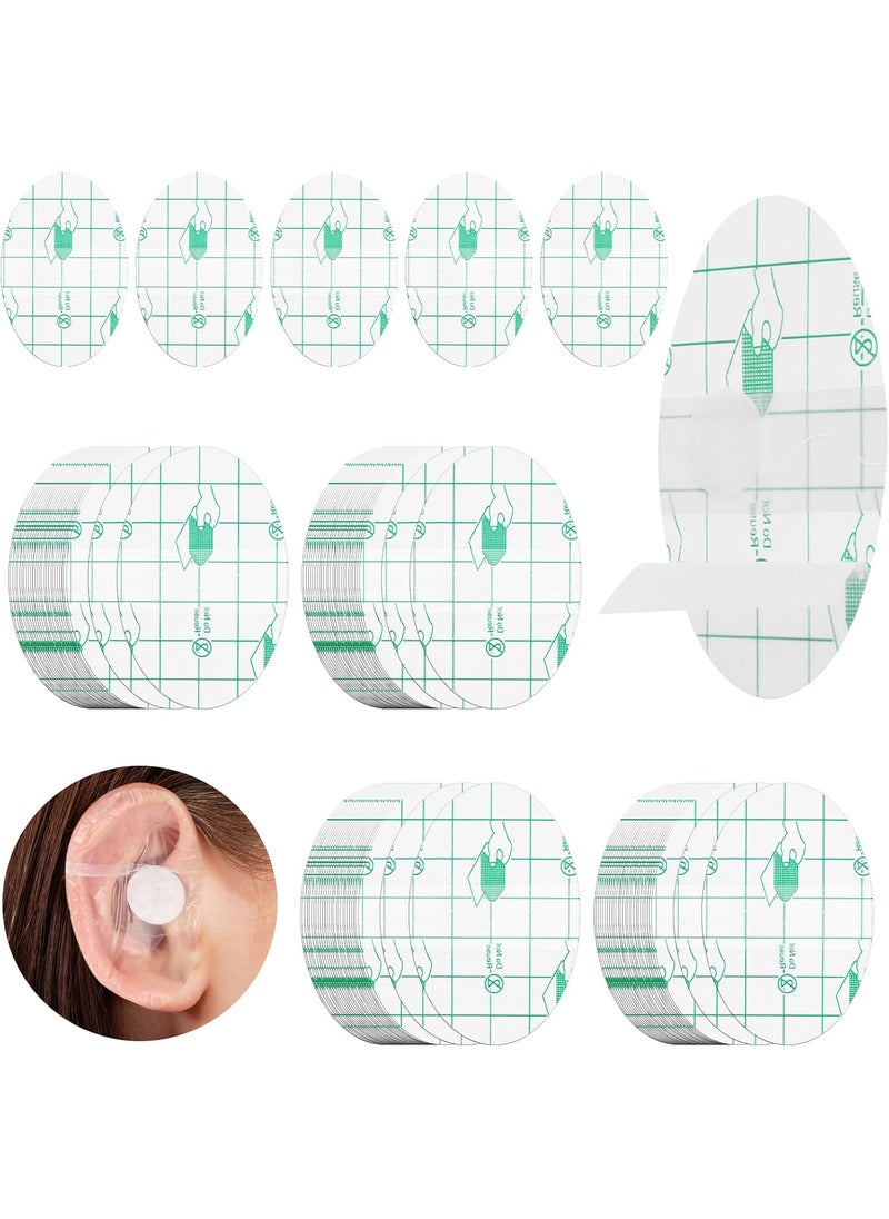 Ear Covers for Shower, 120 Pieces Waterproof Ear Stickers Ear Covers for Swimming Shower Ear Protectors with Waterproof Cotton Ear Plugs for Shower Surfing Snorkeling and Other Water Sports