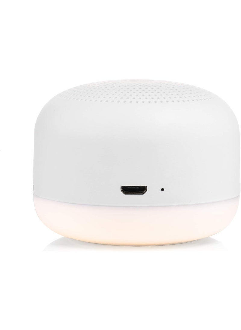 Yogasleep Travel Mini Portable White Noise Sound Machine | 6 Soothing Sounds | Soft Dimable Night Light | Compact Sleep Therapy for Adults & Baby | USB Rechargeable | Lanyard for Easy Hanging