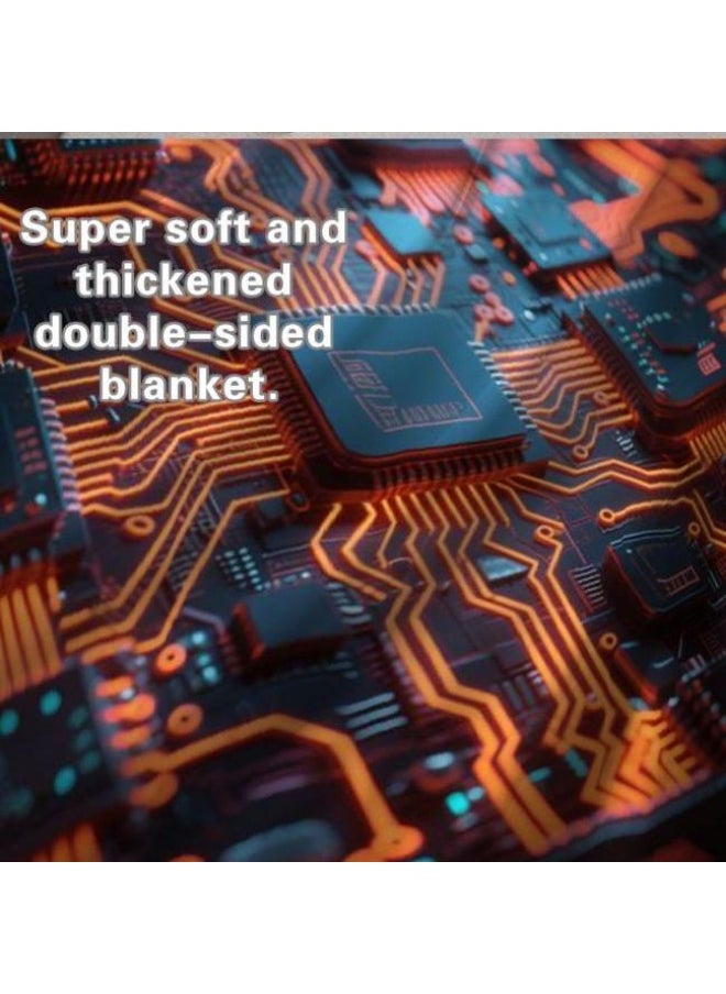 Children's or student cartoon flannel thin blanket (warm and comfortable, suitable for sleep, games) 100cm*150cm - 1001