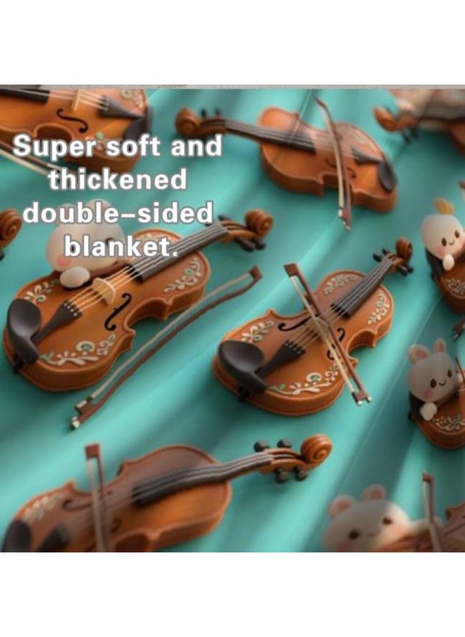 Children's or student cartoon flannel thin blanket (warm and comfortable, suitable for sleep, games) 100cm*150cm - 1071