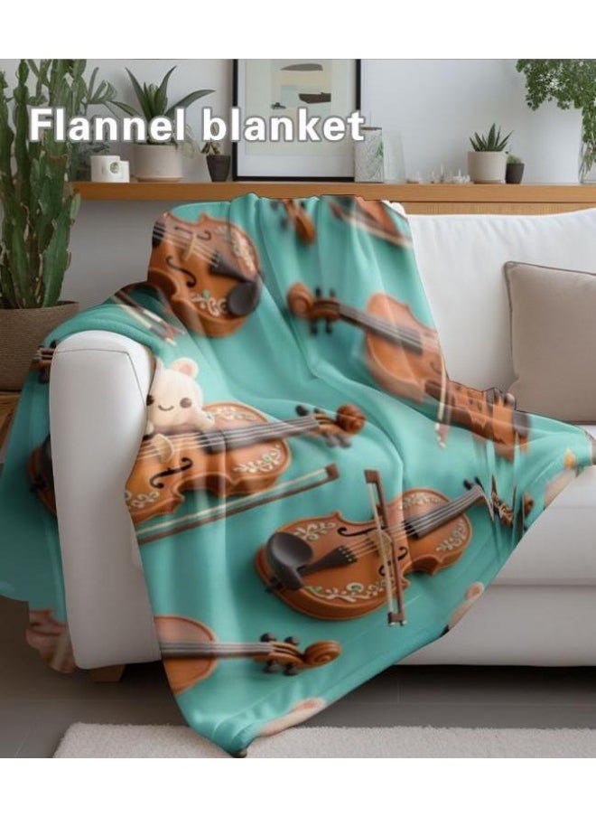 Children's or student cartoon flannel thin blanket (warm and comfortable, suitable for sleep, games) 100cm*150cm - 1071