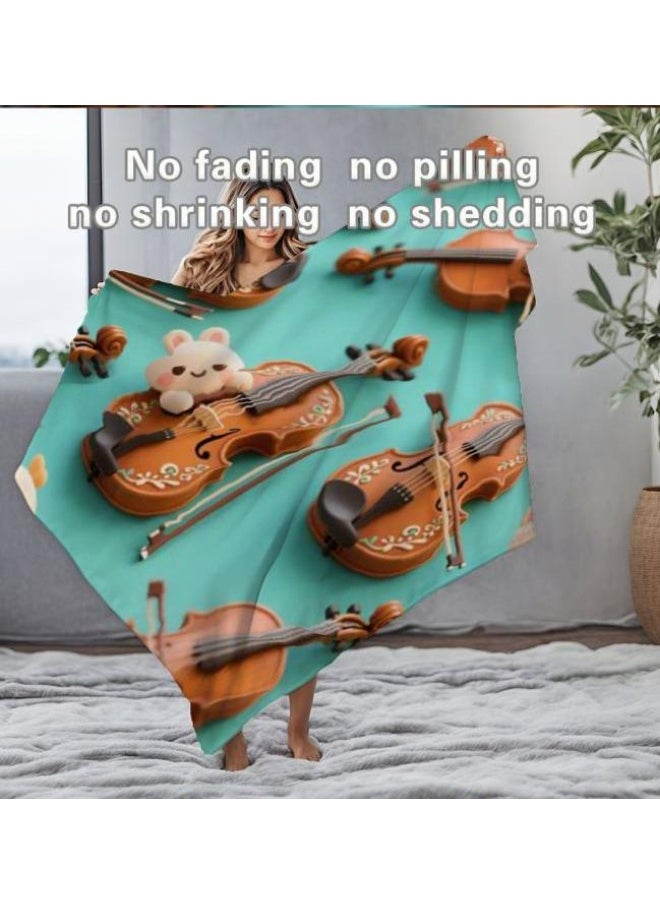 Children's or student cartoon flannel thin blanket (warm and comfortable, suitable for sleep, games) 100cm*150cm - 1071