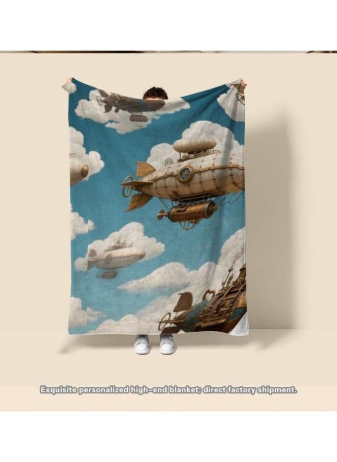 Flannel thin blanket (warm and comfortable, suitable for sleep, gaming, dust removal and sandproof) 150cm*200cm - 236