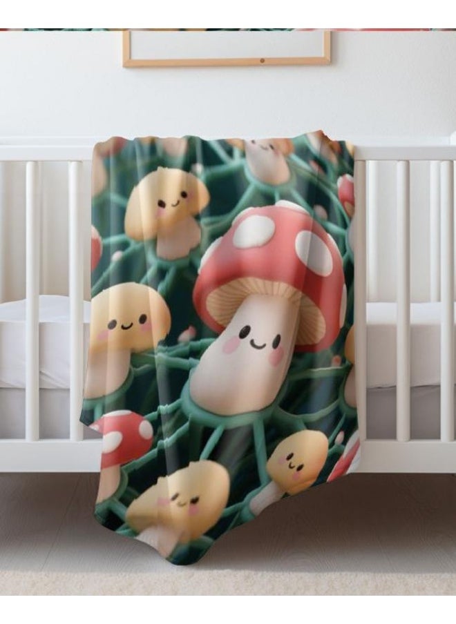 Children's or student cartoon flannel thin blanket (warm and comfortable, suitable for sleep, games) 100cm*150cm - 654