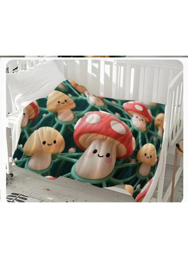 Children's or student cartoon flannel thin blanket (warm and comfortable, suitable for sleep, games) 100cm*150cm - 654
