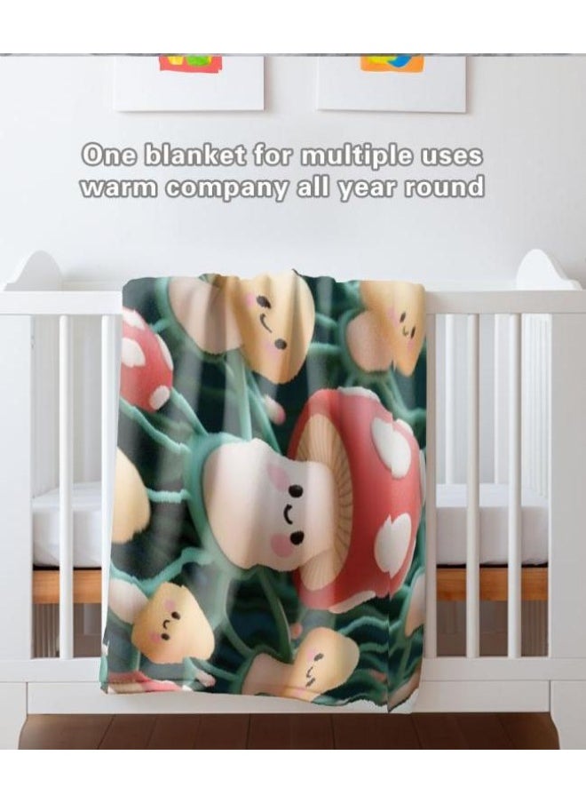 Children's or student cartoon flannel thin blanket (warm and comfortable, suitable for sleep, games) 100cm*150cm - 654
