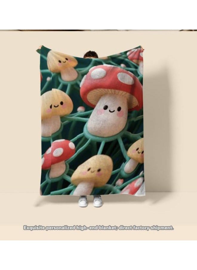 Children's or student cartoon flannel thin blanket (warm and comfortable, suitable for sleep, games) 100cm*150cm - 654