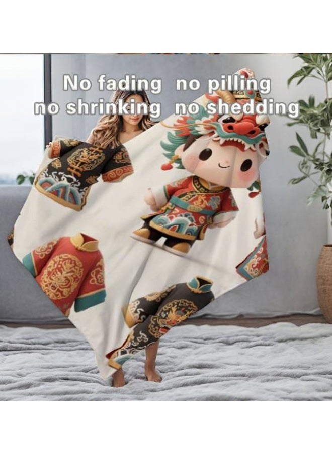 Children's or student cartoon flannel thin blanket (warm and comfortable, suitable for sleep, games) 100cm*150cm - 637