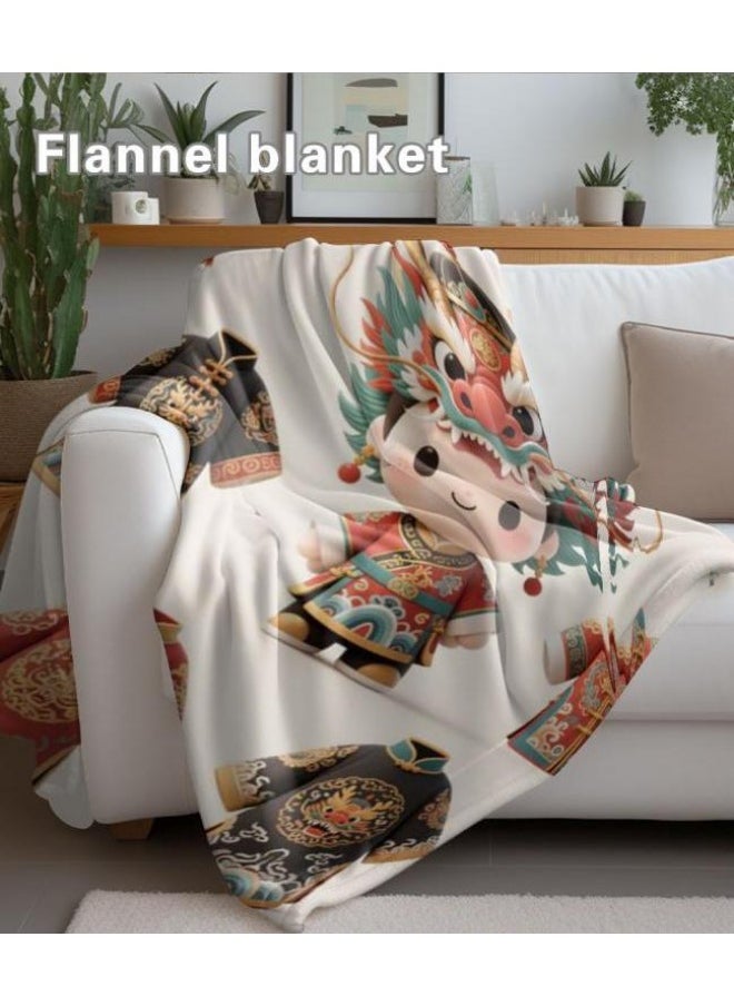 Children's or student cartoon flannel thin blanket (warm and comfortable, suitable for sleep, games) 100cm*150cm - 637