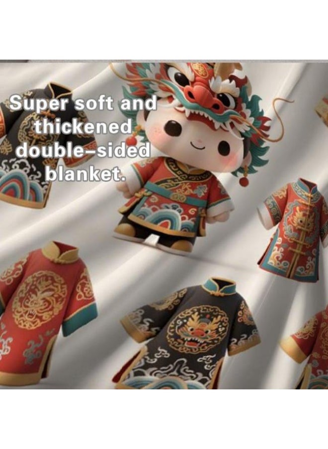 Children's or student cartoon flannel thin blanket (warm and comfortable, suitable for sleep, games) 100cm*150cm - 637