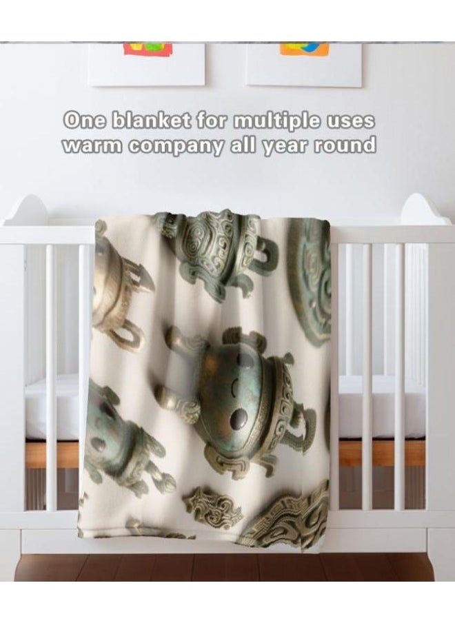 Children's or student cartoon flannel thin blanket (warm and comfortable, suitable for sleep, games) 100cm*150cm - 571