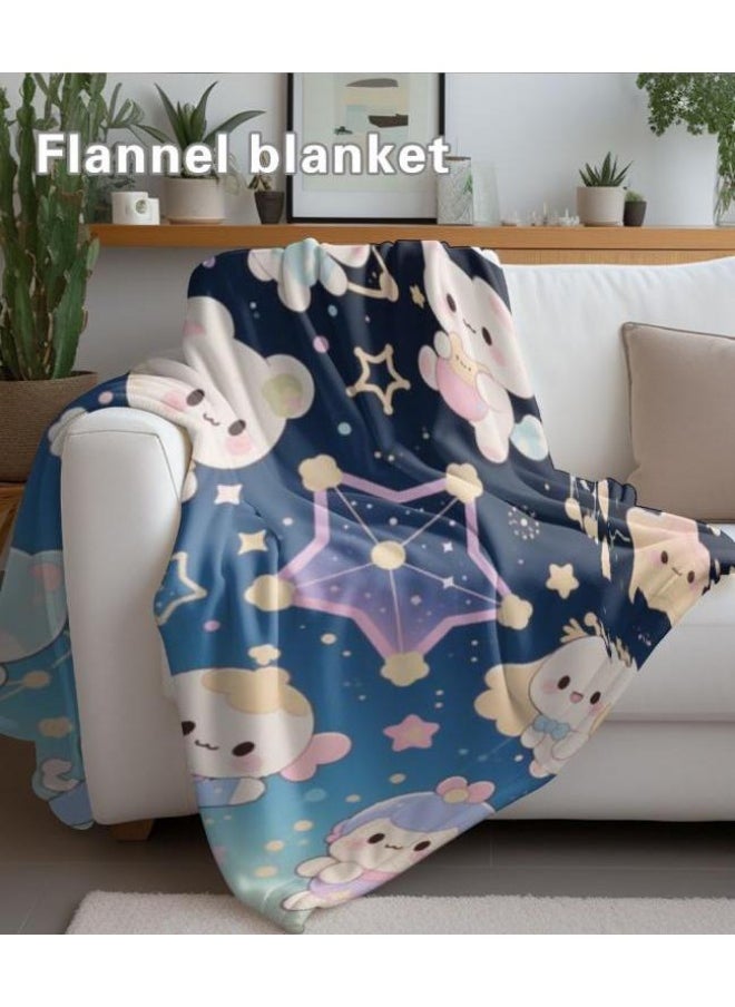 Children's or student cartoon flannel thin blanket (warm and comfortable, suitable for sleep, games) 100cm*150cm - 506