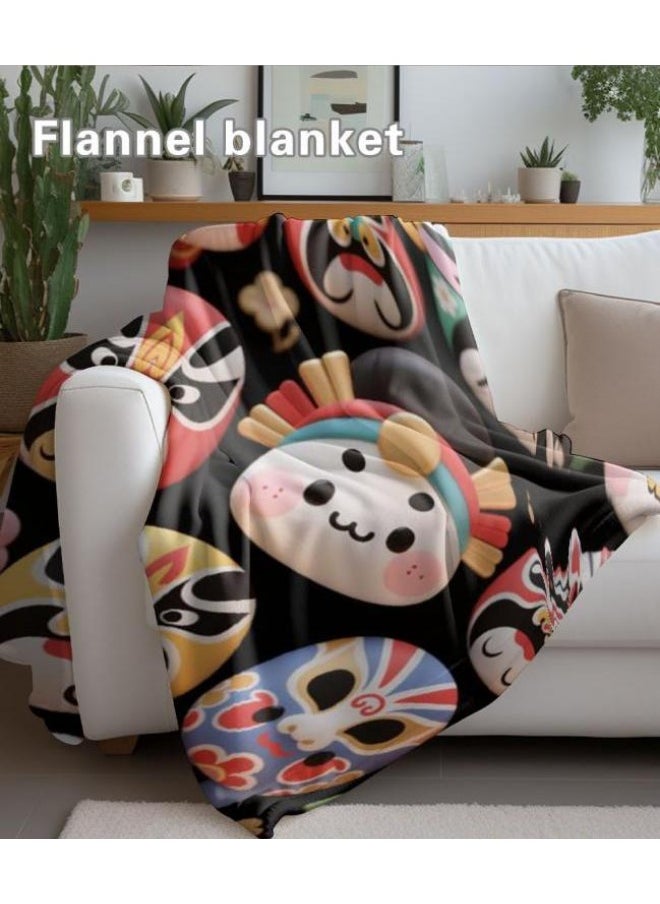 Children's or student cartoon flannel thin blanket (warm and comfortable, suitable for sleep, games) 100cm*150cm - 465