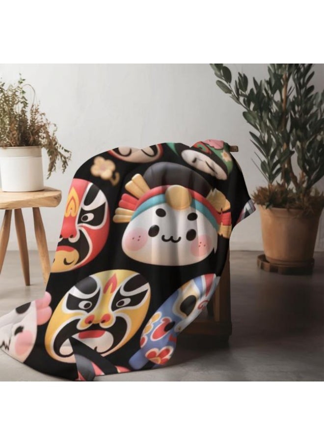 Children's or student cartoon flannel thin blanket (warm and comfortable, suitable for sleep, games) 100cm*150cm - 465