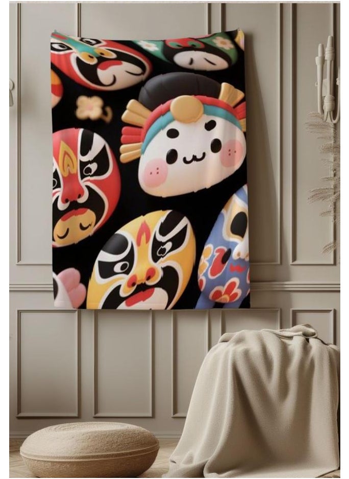 Children's or student cartoon flannel thin blanket (warm and comfortable, suitable for sleep, games) 100cm*150cm - 465