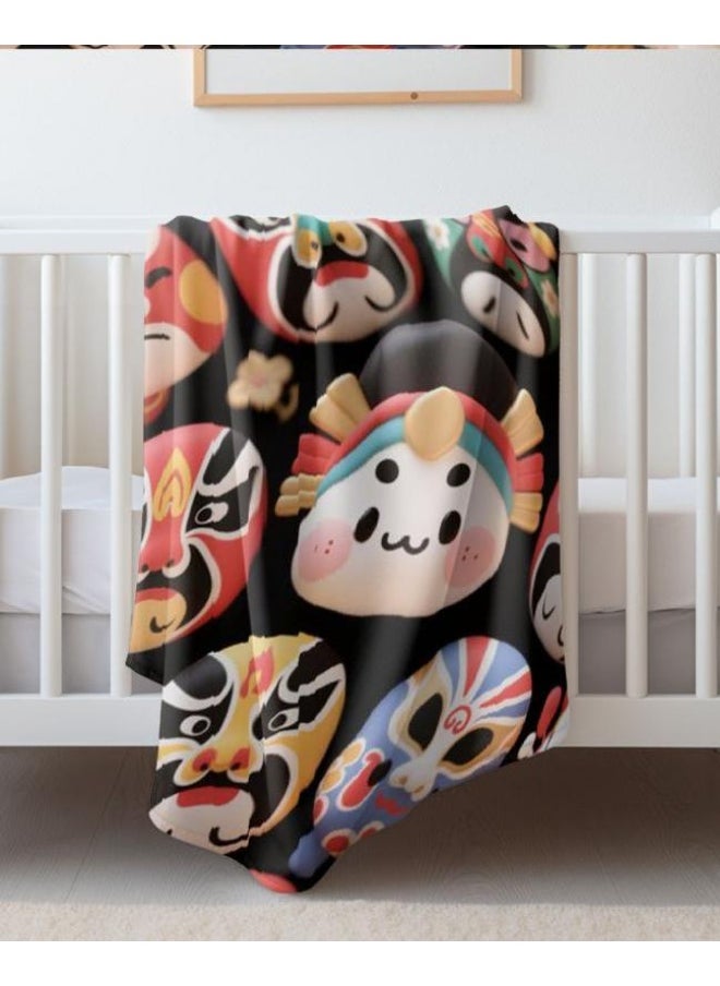 Children's or student cartoon flannel thin blanket (warm and comfortable, suitable for sleep, games) 100cm*150cm - 465