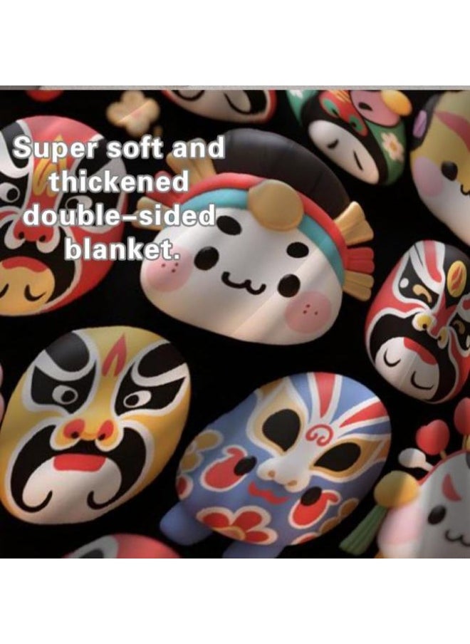 Children's or student cartoon flannel thin blanket (warm and comfortable, suitable for sleep, games) 100cm*150cm - 465