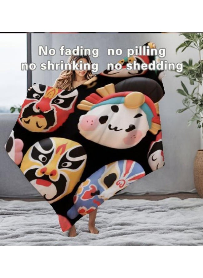 Children's or student cartoon flannel thin blanket (warm and comfortable, suitable for sleep, games) 100cm*150cm - 465